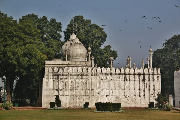 O edifício branco em Red Fort — Fotografia de Stock