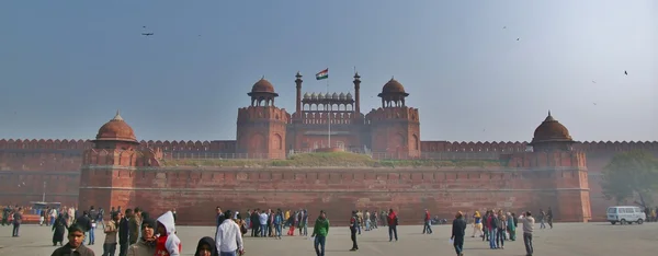 Rode Fort in Delhi stad — Stockfoto