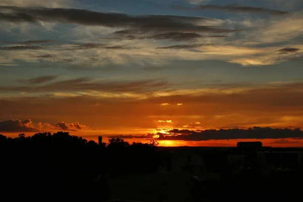 Belo pôr do sol — Fotografia de Stock