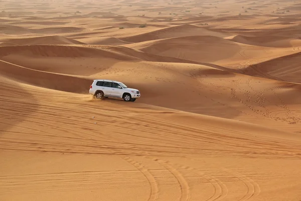 Car in desert — Stock Photo, Image