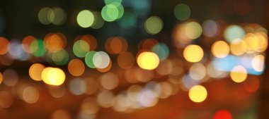 Şehir ışıkları bokeh arka planlar