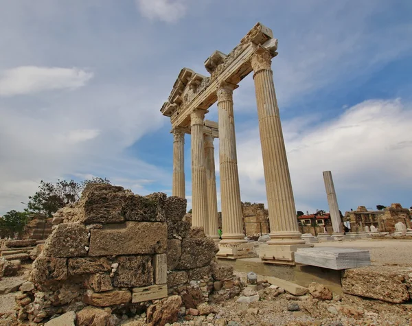 Staré ruiny v side, Turecko — Stock fotografie