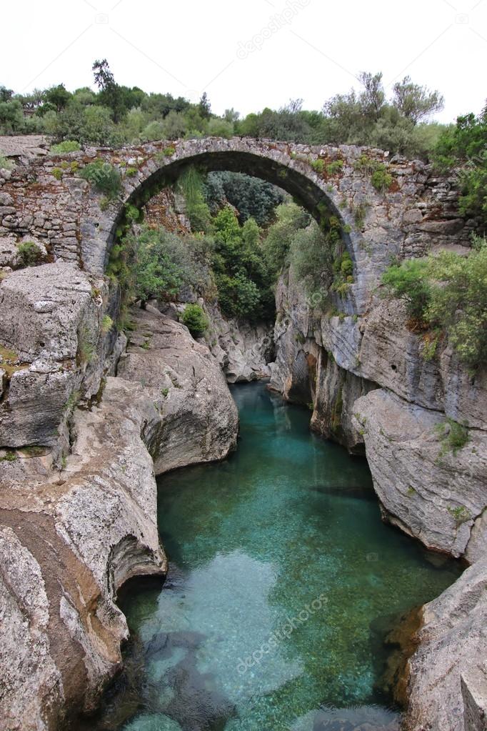 old footbridge in Turkey 