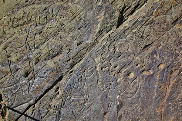 Rock paintings-petroglyphs of the ancient Slavs people