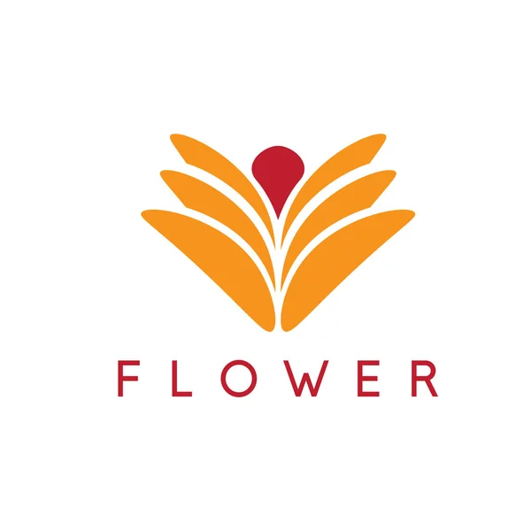 Ikona streszczenie szablon wektor kwiat — Wektor stockowy