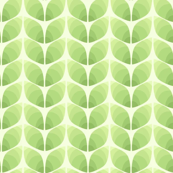 Seamless pattern of abstract leaves. Vector illustration backgro — Stock Vector