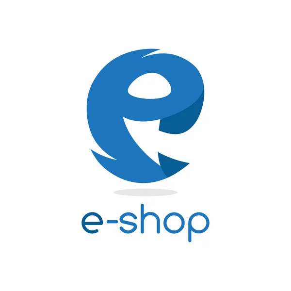 E shop επίπεδη φορέα σχεδιασμού πρότυπο εικονογράφηση — Διανυσματικό Αρχείο