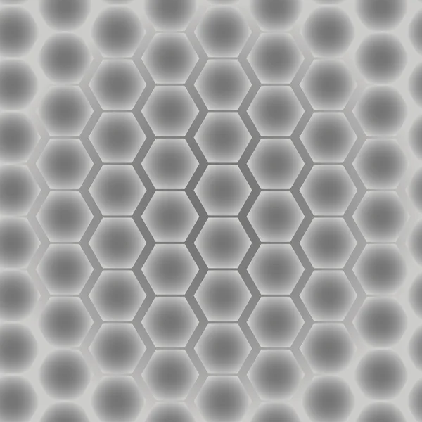Abstract seamless pattern of hexagons. Vector illustration — Stock Vector