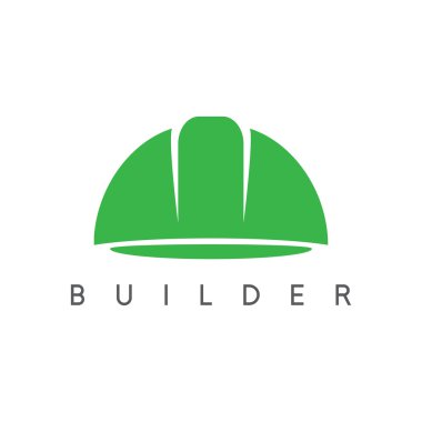 soyut simge vektör tasarım şablonunu işçisi kask