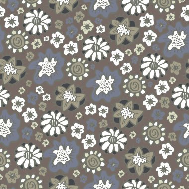 El çiçek sorunsuz desenleri süsler boho tarzında çekilmiş. Vect