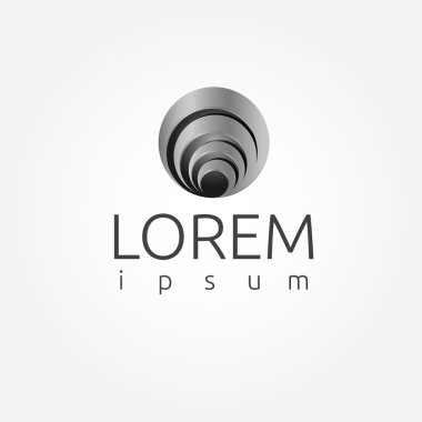 Daire sarmal küre soyut logo şablonu. vektör. küresel, otobüs