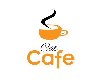 illüstrasyon kedi Cafe