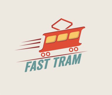 빈티지 일러스트 빠른 전차