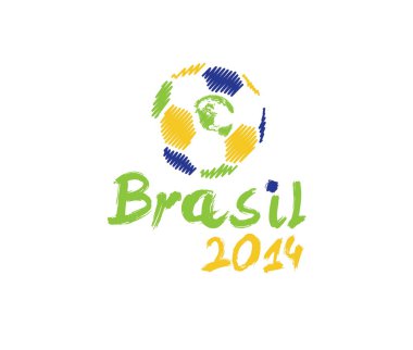 vektör çizimi Brezilya 2014