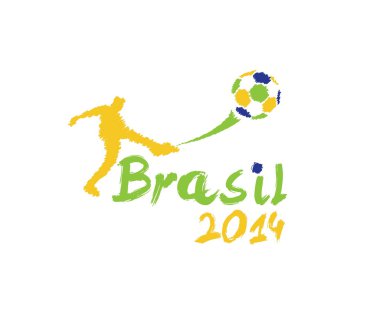 vektör çizimi Brezilya 2014