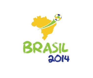 vektör çizimi Brezilya 2014