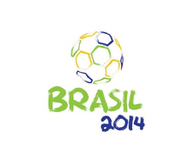 vektör çizimi Brezilya 2014
