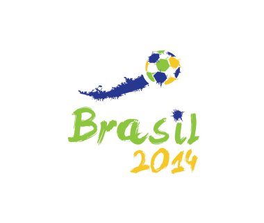 vektör çizimi Brezilya 2014