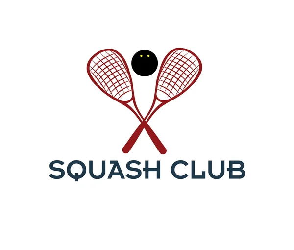 Squash kulübü illüstrasyon — Stok Vektör