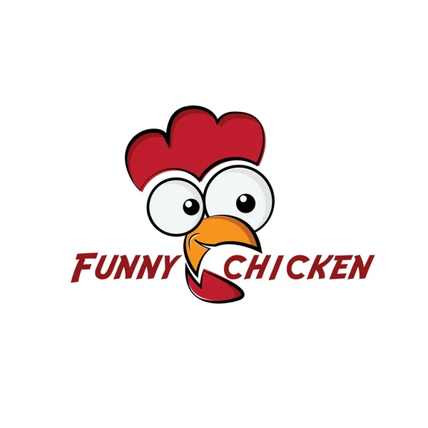 Funny chicken illustration — Stock Vector