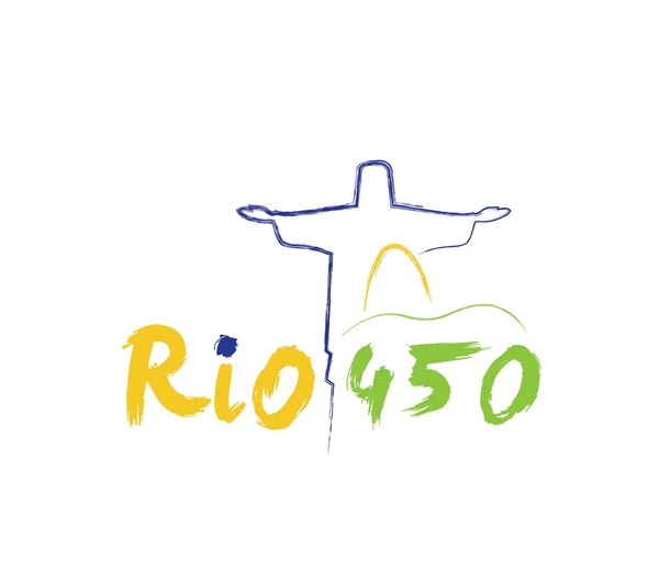 Vector ilustración rio de janeiro — Vector de stock