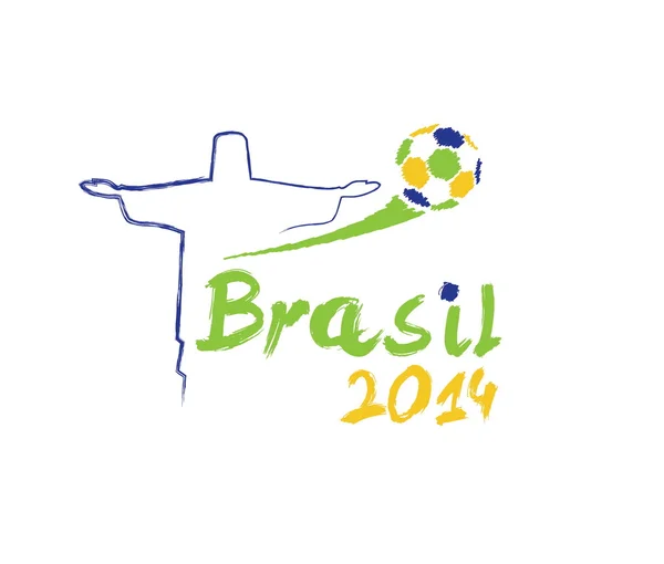 Векторная иллюстрация Бразилия 2014 — стоковый вектор