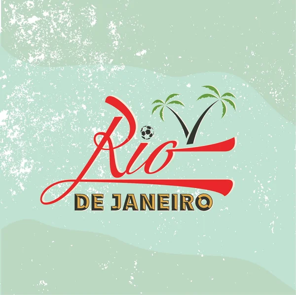 Ilustración vintage de rio de janeiro — Archivo Imágenes Vectoriales