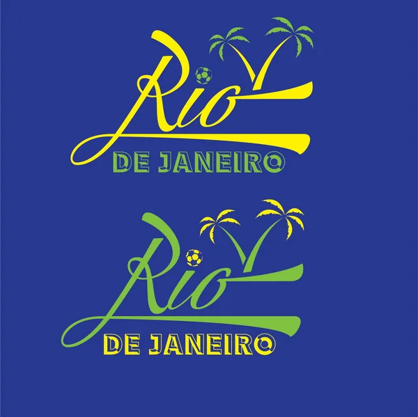 Vintage illustratie van rio de janeiro — Stockvector