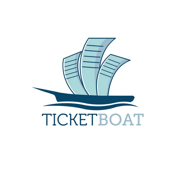 Ticketschiff — Stockvektor