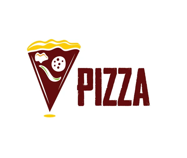 Rebanada de pizza — Vector de stock