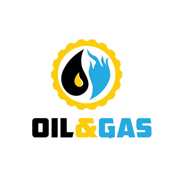Olie en gas industrie iluustration — Stockvector