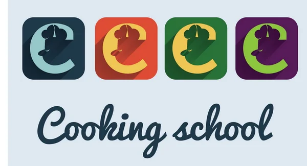 Cooking school symbol icon — Stock Illustration Cooking school symbol icon Stock Vector