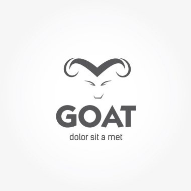 Vector image of an goat  clipart