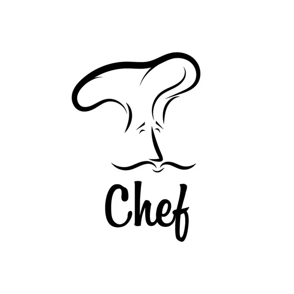 Chef-kok vector ontwerpsjabloon — Stockvector