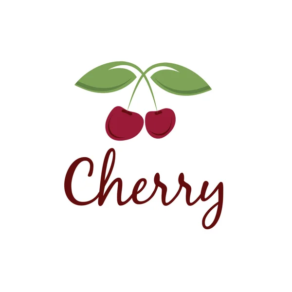 Šablona návrhu s cherry vektor — Stockový vektor