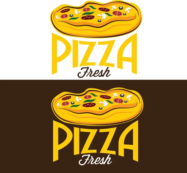 Pizza-Vektor-Design-Vorlage — Stockvektor