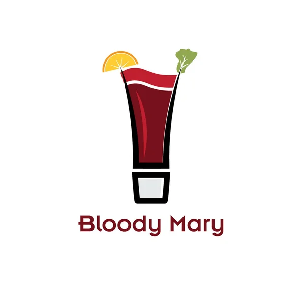 Bloody mary cocktail — Stock Vector