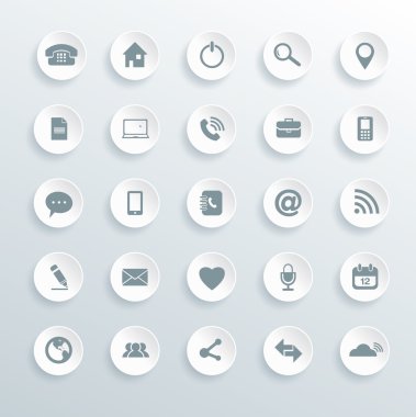 web ve mobil evrensel anahat simgelerini 