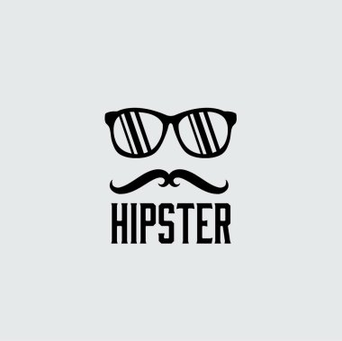 hipster vektörel retro tasarım şablonu