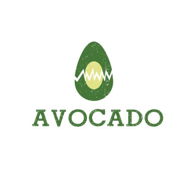 illüstrasyon simge avokado meyve gıda 