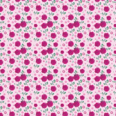 yaprak ve çiçekleri ile Seamless Modeli