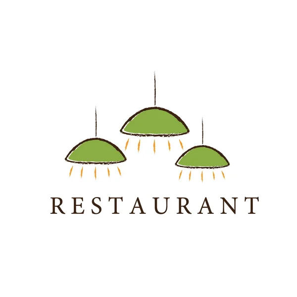 Restaurant lamps — Stock Vector