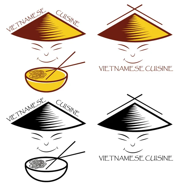 Vietnamská kuchyně — Stockový vektor