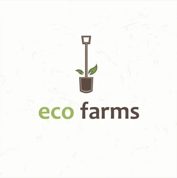 Spade eco farms — Stock Vector