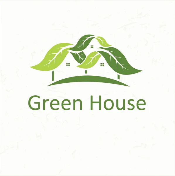 Ecological house icon — Stock Vector