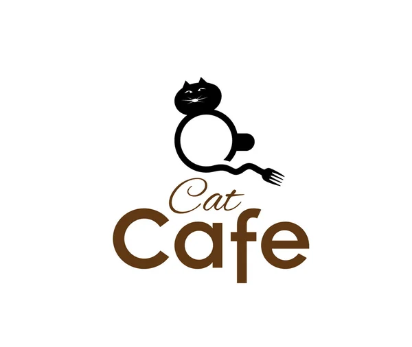 Concepto de café gato — Archivo Imágenes Vectoriales