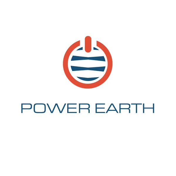 Power Earth icon — Stock Vector