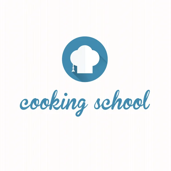 Icono de símbolo de escuela de cocina — Archivo Imágenes Vectoriales