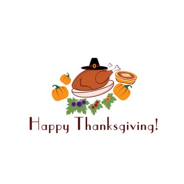 Mutlu Şükran Günleri illüstrasyon pasta, Türkiye, Hacı şapka ve