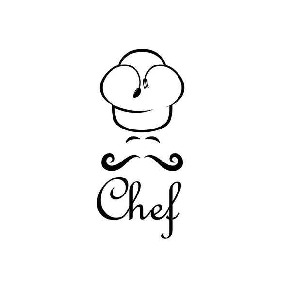 Chef-kok vector ontwerpsjabloon — Stockvector